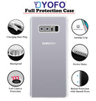 YOFO Silicon Back Cover Case for Samsung Galaxy Note 8 (Transparent) Camera Protection with Dust Plug (Copy)