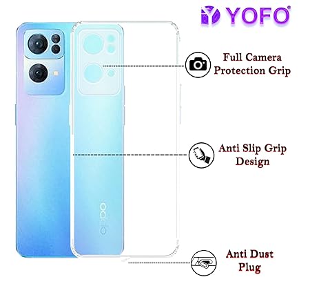 YOFO Transparent Back Cover for Oppo Reno 7 Pro (5G)