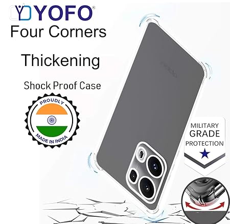 YOFO Transparent Back Cover for Oppo Reno 13 Pro (5G)