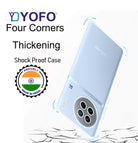 YOFO Back Cover for Vivo X90 Pro (Flexible|Silicone|Transparent|Full Camera Protection|Dust Plug)