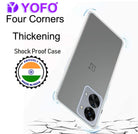 YOFO Back Cover for OnePlus Nord 2T (5G) (Flexible|Silicone|Transparent|Anti Dust Plug|Camera Protection) (SALE)