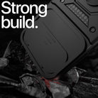 YOFO Back Cover for Google Pixel 9A | 360 Protection Case | Sliding Camera Shield Cover & Ring Holder Stand D10 Tough Armor Bumper Case (Black)