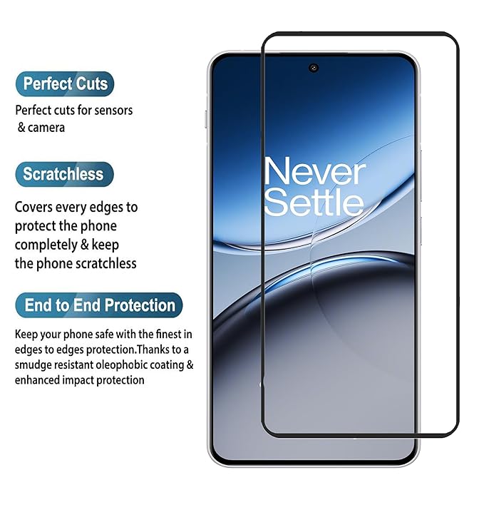 Edge to Edge Tempered Glass for Oneplus Nord 4