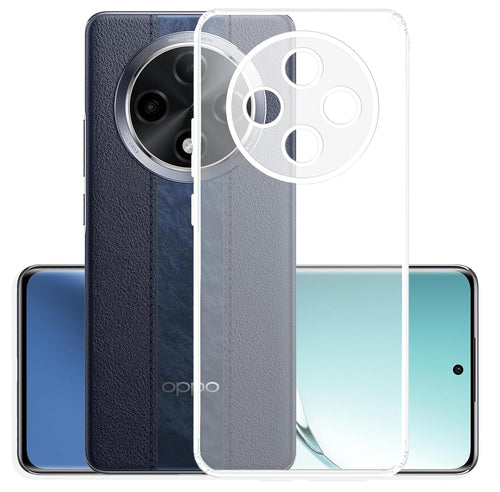 YOFO Back Cover for Oppo F27 Pro / F27 Pro Plus (5G) (Flexible|Silicone|Transparent|Full Camera Protection|Dust Plug)