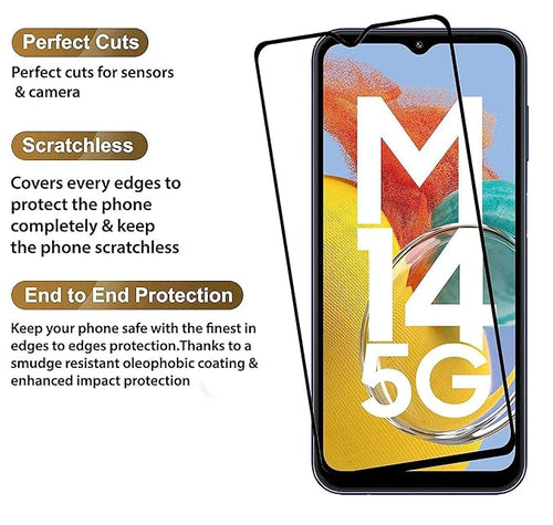 Edge to Edge Tempered Glass for Samsung A14 5G /M14 5G/F14