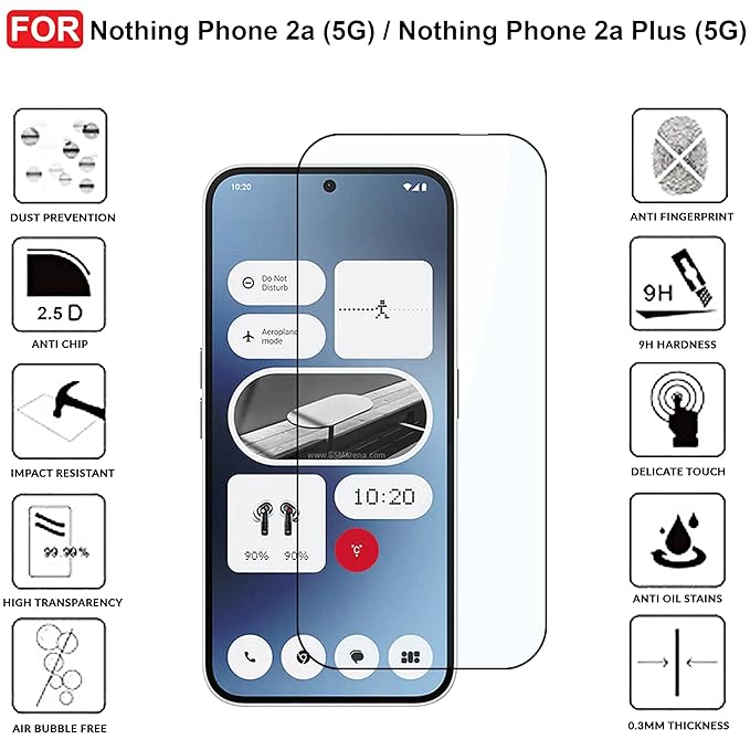 Edge to Edge Tempered Glass for Nothing 2A
