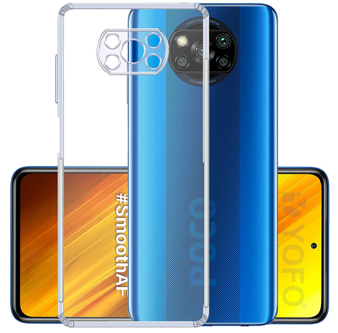 YOFO Transparent Back Cover for Poco X3 / X3 Pro