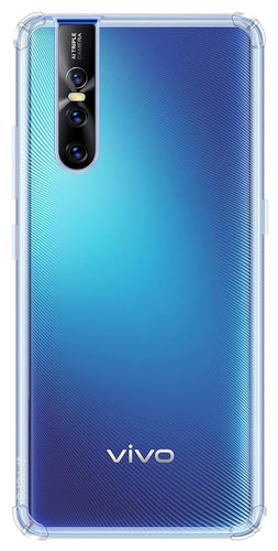 YOFO Back Cover for Vivo V15 (Flexible|Silicone|Transparent|Full Camera Protection)