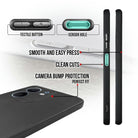 YOFO Soft Silicone Mobile Back Cover Compatible with Oppo A5x 5G, Oppo A5x 4G(Plain Black)($BL-OPP-A5X(4G)-000)