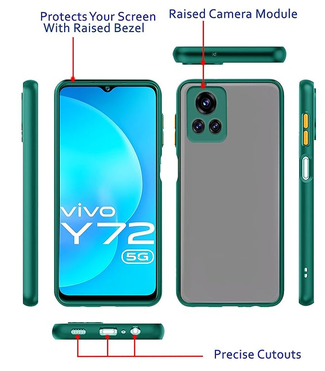 YOFO Smoke Back Cover for Vivo Y72 (5G)