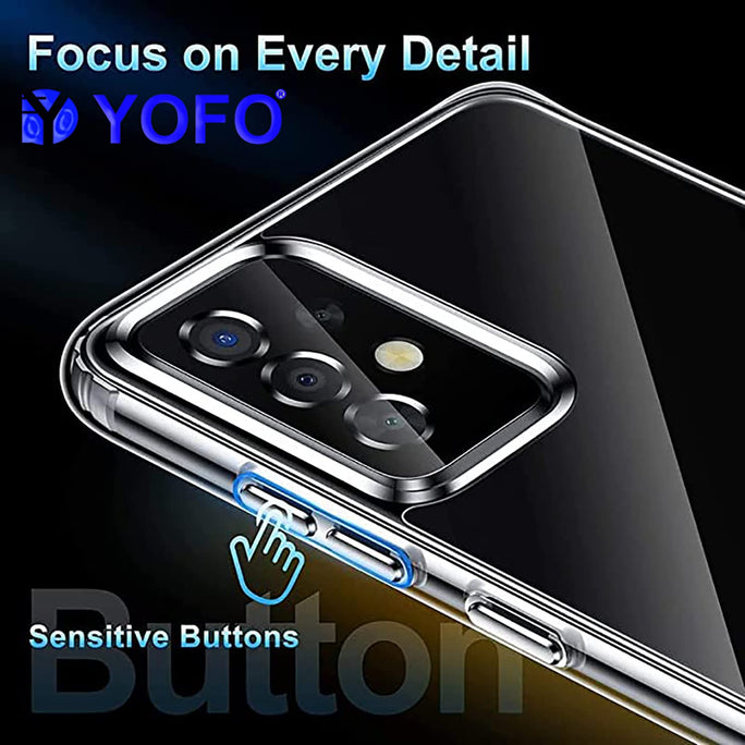 YOFO Transparent Back Cover for Samsung Galaxy A23 (5G)