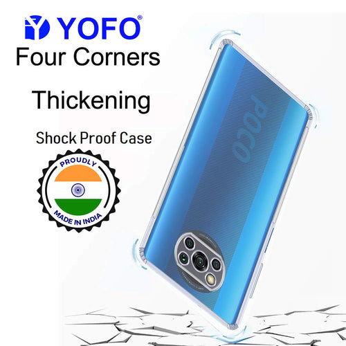 YOFO Transparent Back Cover for Poco X3 / X3 Pro