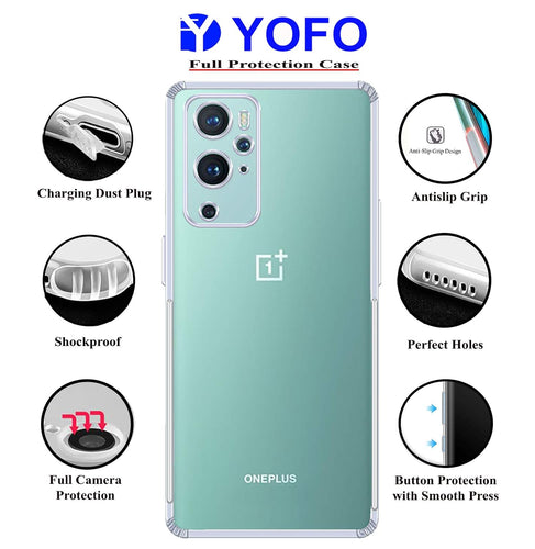 YOFO Transparent Back Cover for OnePlus 9 Pro