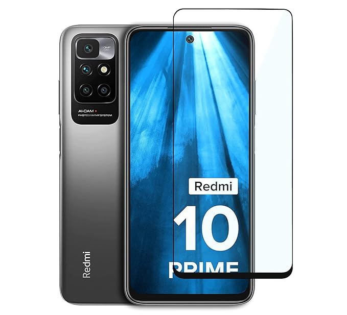 YOFO Edge to Edge Tempered Glass for Redmi 10 Prime
