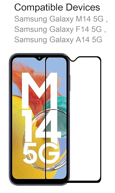 Edge to Edge Tempered Glass for Samsung A14 5G /M14 5G/F14