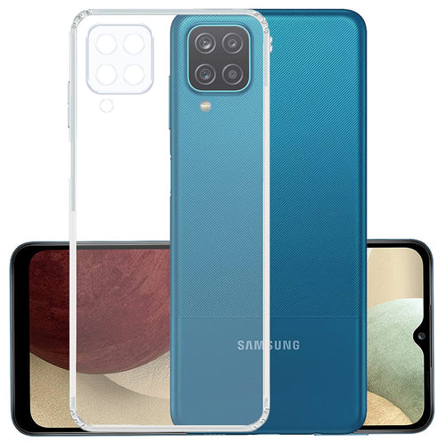 YOFO Transparent Back Cover for Samsung A12/ M12/ F12
