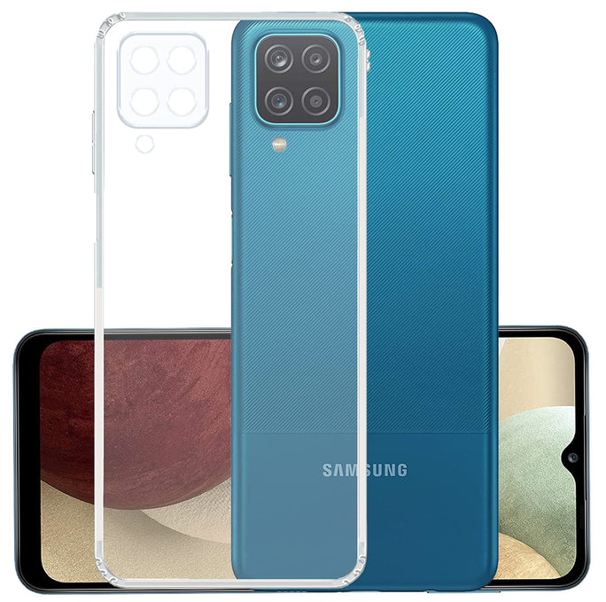 YOFO Transparent Back Cover for Samsung A12/ M12/ F12