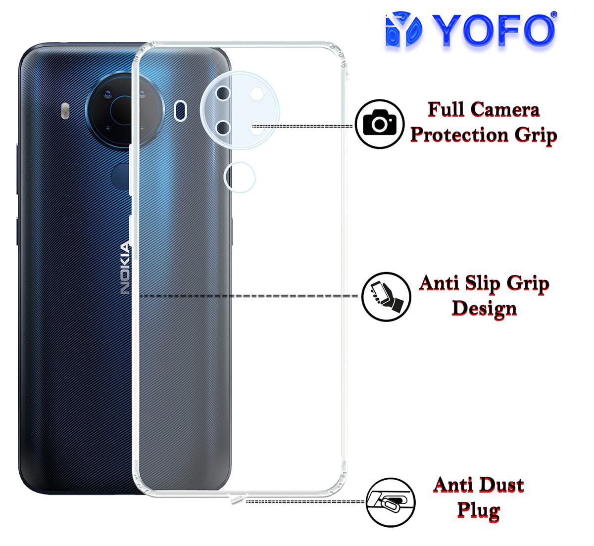 TingYR Cover per Nokia 5.4, Ultra Sottile di Gomma, Ottima Cover TingYR Cover per Nokia 5.4, Ultra Sottile di Gomma, Ottima Cover