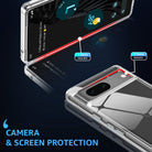 YOFO Back Cover Case for Google Pixel 7 | Crystal Clear Hard TPU Back Camera & Drop Protection | Bumper Back Cover Case for Google Pixel 7 (TPU + Polycarbonate) (Transparent)