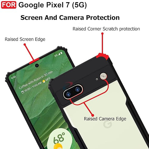 YOFO Google Pixel 7 (5G) Back Case Cover | Camera Protection Shockproof Bumper