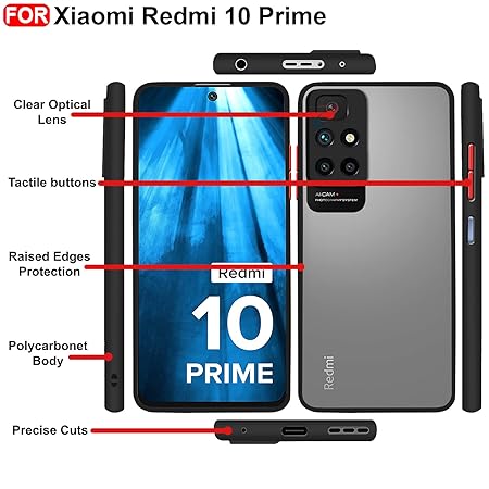 YOFO Smoke Back Cover for Mi Redmi 10 Prime