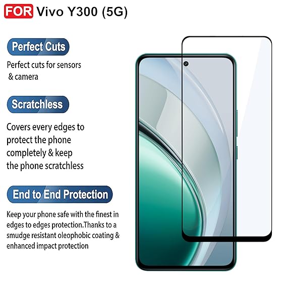 Edge to Edge Tempered Glass for Vivo Y300 (5G)