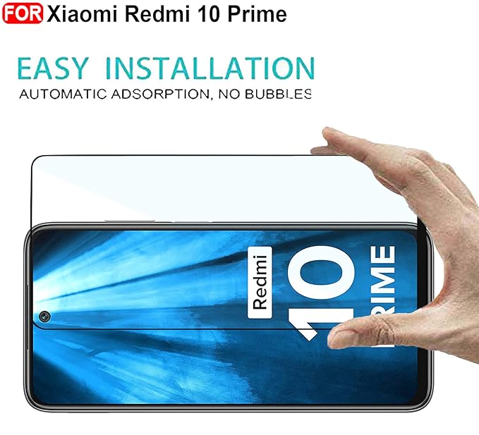 YOFO Edge to Edge Tempered Glass for Redmi 10 Prime
