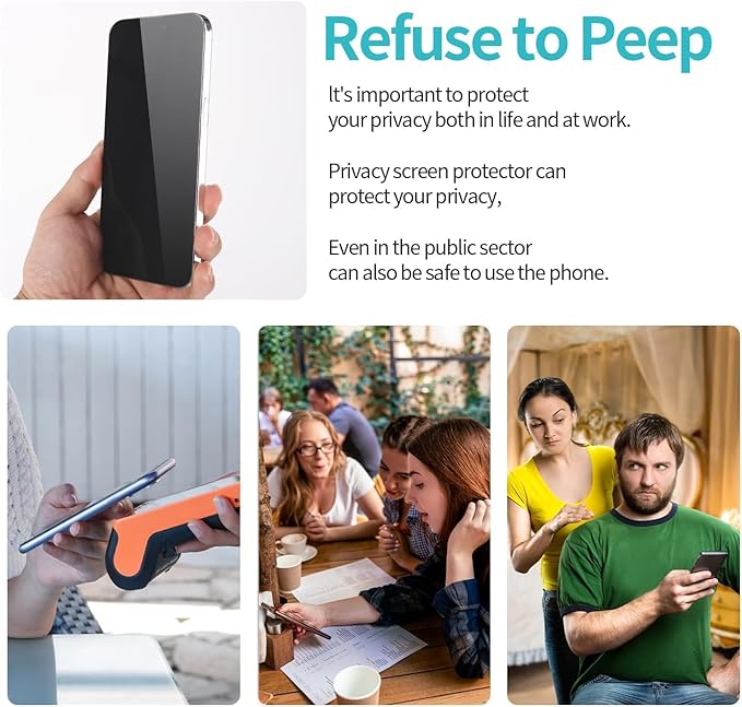 OneMinute Edge to Edge Privacy Tempered Glass for IPHONE 13PRO