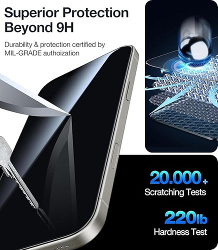 OneMinutes Edge of Edge Privacy Tempered Glass for IPhone 12Pro Max