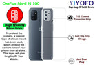 YOFO Back Cover for OnePlus Nord N100 (Flexible|Silicone|Transparent|Full Camera Protection|Dust Plug)