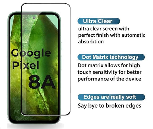Edge to Edge Tempered Glass for Google Pixel 8A