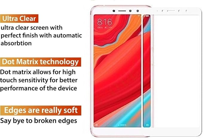 YOFO Edge to Edge Tempered Glass for Mi Redmi Y2