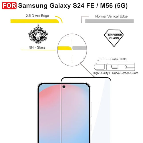 Edge to Edge Tempered glass for Samsung M56 5G