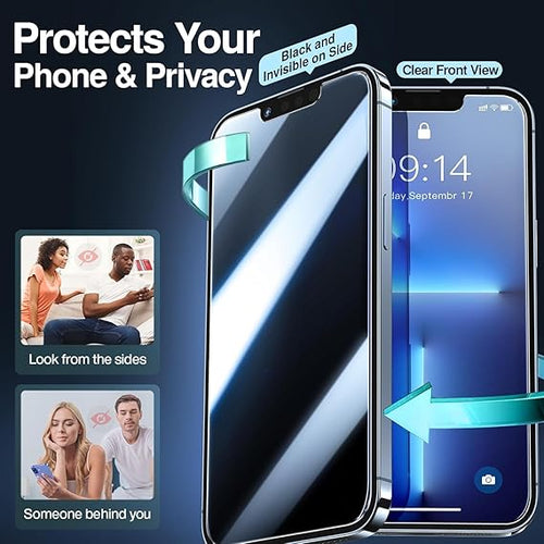 OneMinutes Edge of Edge Privacy Tempered Glass for IPhone 12Pro Max