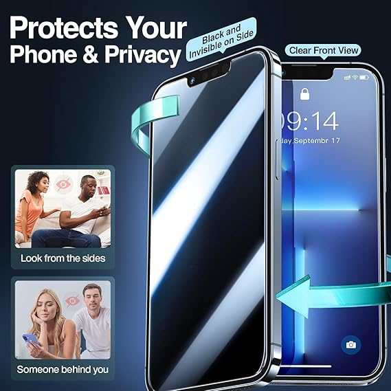 OneMinute Edge to Edge Privacy Tempered Glass for IPHONE 13