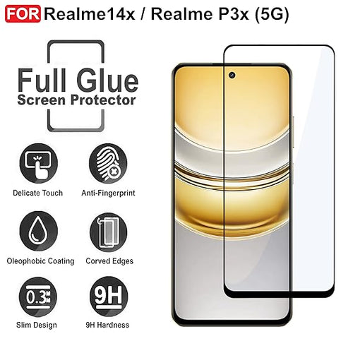 Edge to Edge Tempered Glass for Realme P3x
