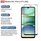 Edge of Edge Tempered Glass for Redmi A5