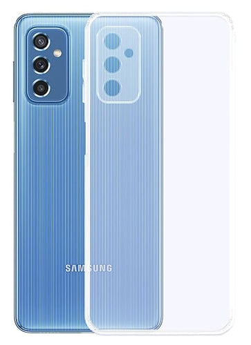 YOFO Back Cover for Samsung M52 (5G) (Flexible|Silicone|Transparent|Full Camera Protection)