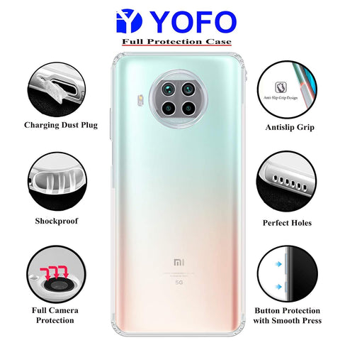 YOFO Transparent Back Cover for Xiaomi Mi 10i