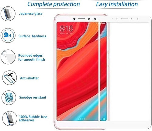 YOFO Edge to Edge Tempered Glass for Mi Redmi Y2