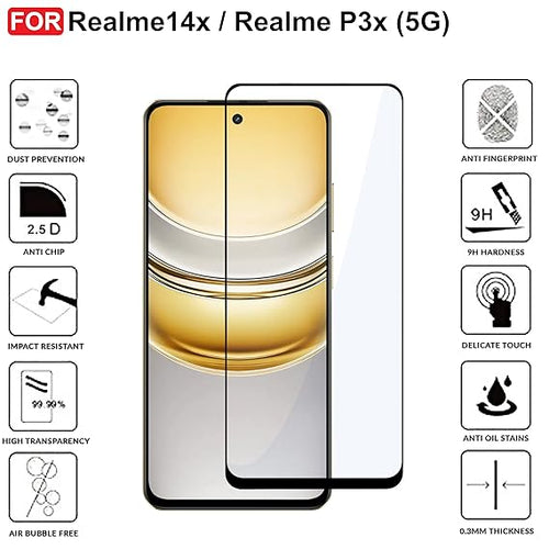 Edge to Edge Tempered Glass for Realme P3x