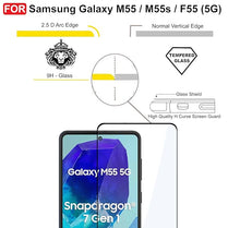 Edge to Edge Tempered Glass for Samsung F55,M55 5G ,F62, M62,M51,M52 5G,M53 5G