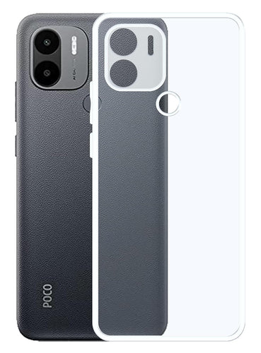 YOFO Back Cover for Poco C51 (SlimFlexible|Silicone|Transparent|Camera Protection)