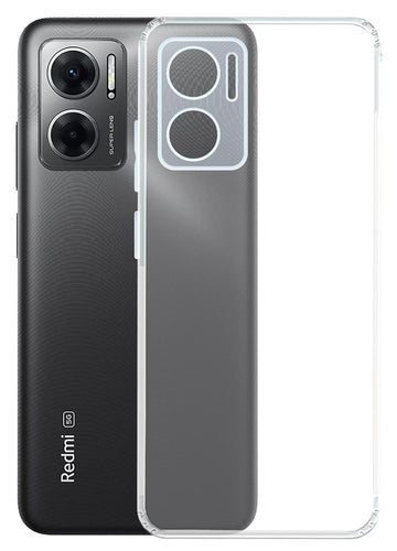 YOFO Back Cover for Redmi 11 Prime (5G) (Silicone|Transparent|Camera Protection)