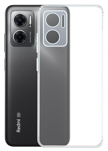 YOFO Back Cover for Redmi 11 Prime (5G) (Silicone|Transparent|Camera Protection)