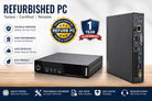 Lenovo Think Centre M-93 Tiny Desktop PC (Core i3 4th Gen, 4GB DDR3 RAM, 128GB SSD,Windows 11 Pro, MS Office,HD Graphics, USB, DP) with Free 5G WiFi Dongle (Tiny PC -i3(4th)/4GB/128SSD) Refurbished