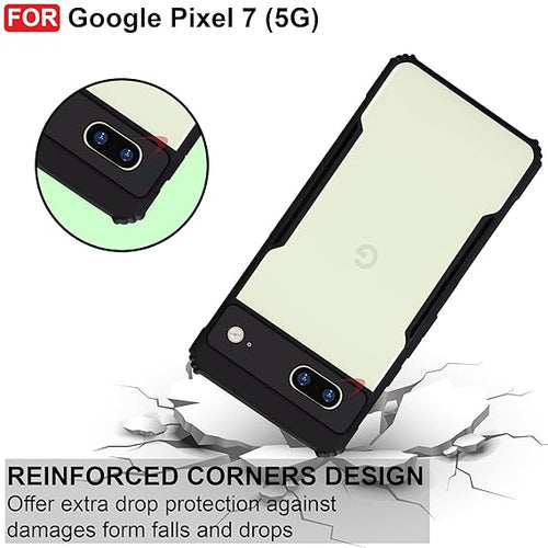 YOFO Google Pixel 7 (5G) Back Case Cover | Camera Protection Shockproof Bumper
