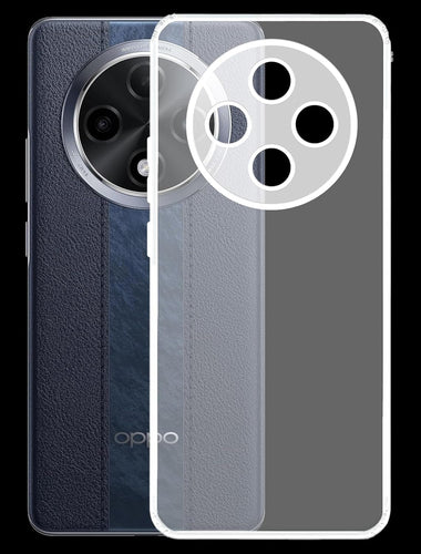 YOFO Back Cover for Oppo F27 Pro / F27 Pro Plus (5G) (Flexible|Silicone|Transparent|Full Camera Protection|Dust Plug)