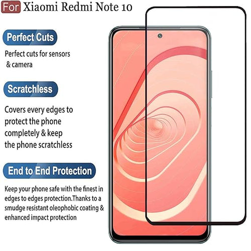 YOFO Edge to Edge Tempered Glass for Redmi Note 10 4G