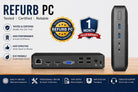Lenovo Tiny Desktop PC Thin Client 𝗔𝗠𝗗 GX-212JC / 4GB RAM / 128GB SSD/Win 10 IoT Enterprise/MS Office Refurbished
